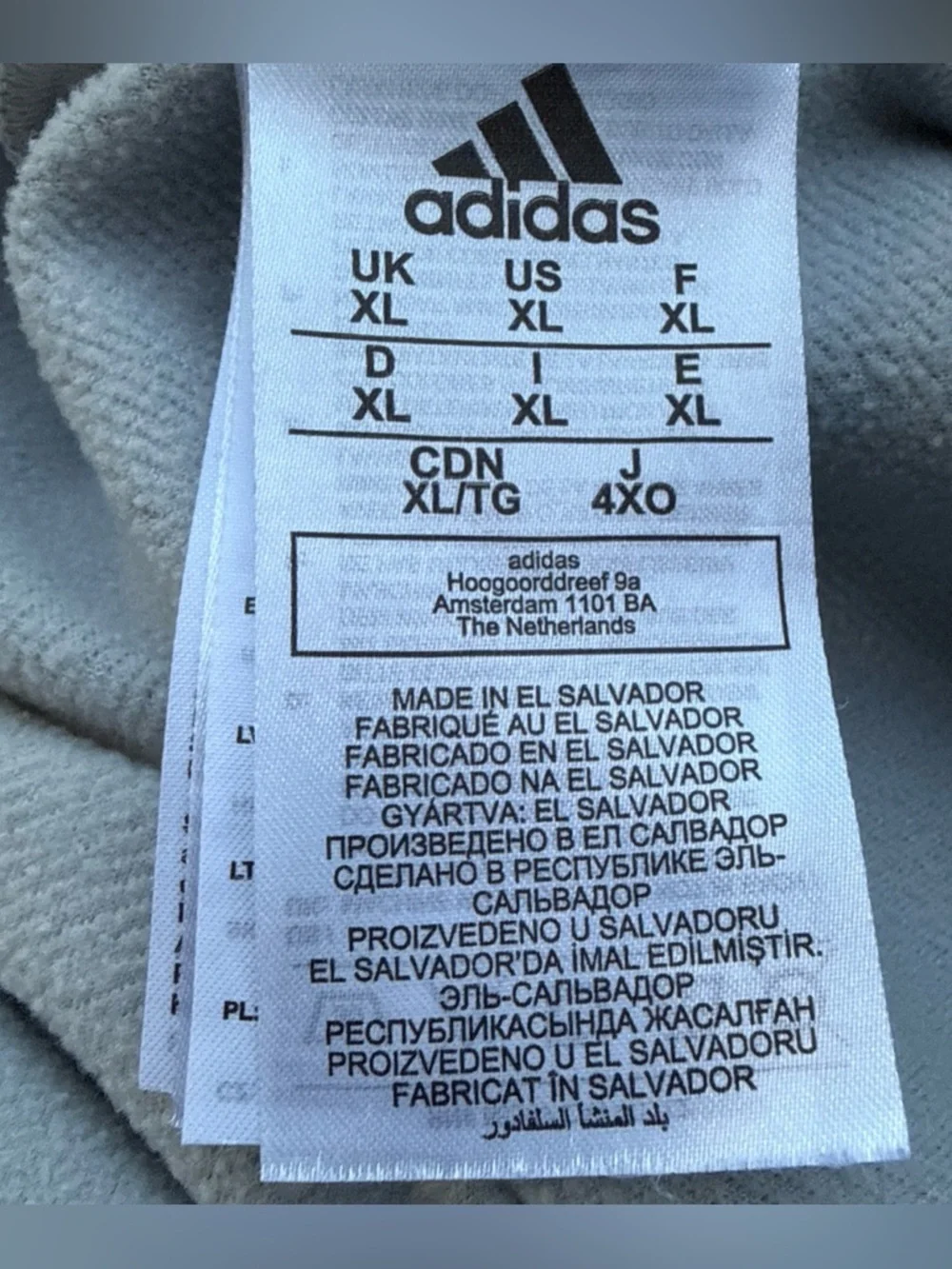 ADIDAS Aeroready Men's Team Issue Quarter Zip Light Grey Active Sweatshirt Sz XL